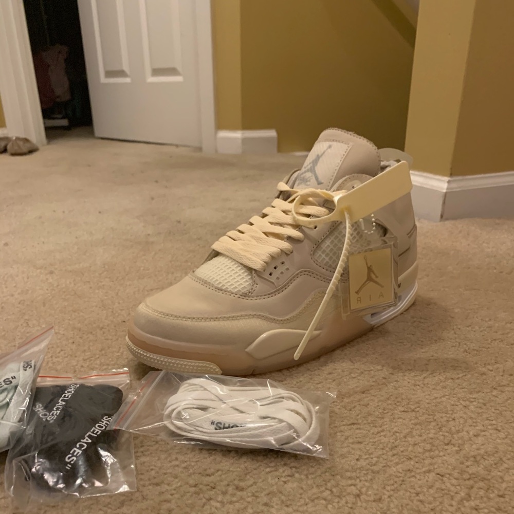 Off white Jordan 4 sail